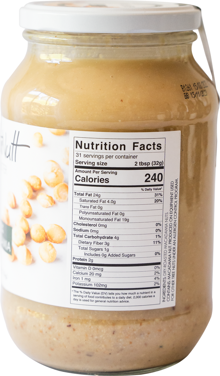 2x 100 Macadamia Nut Butter Jar (1kg) [SOLD OUT] ButtaNutt USA