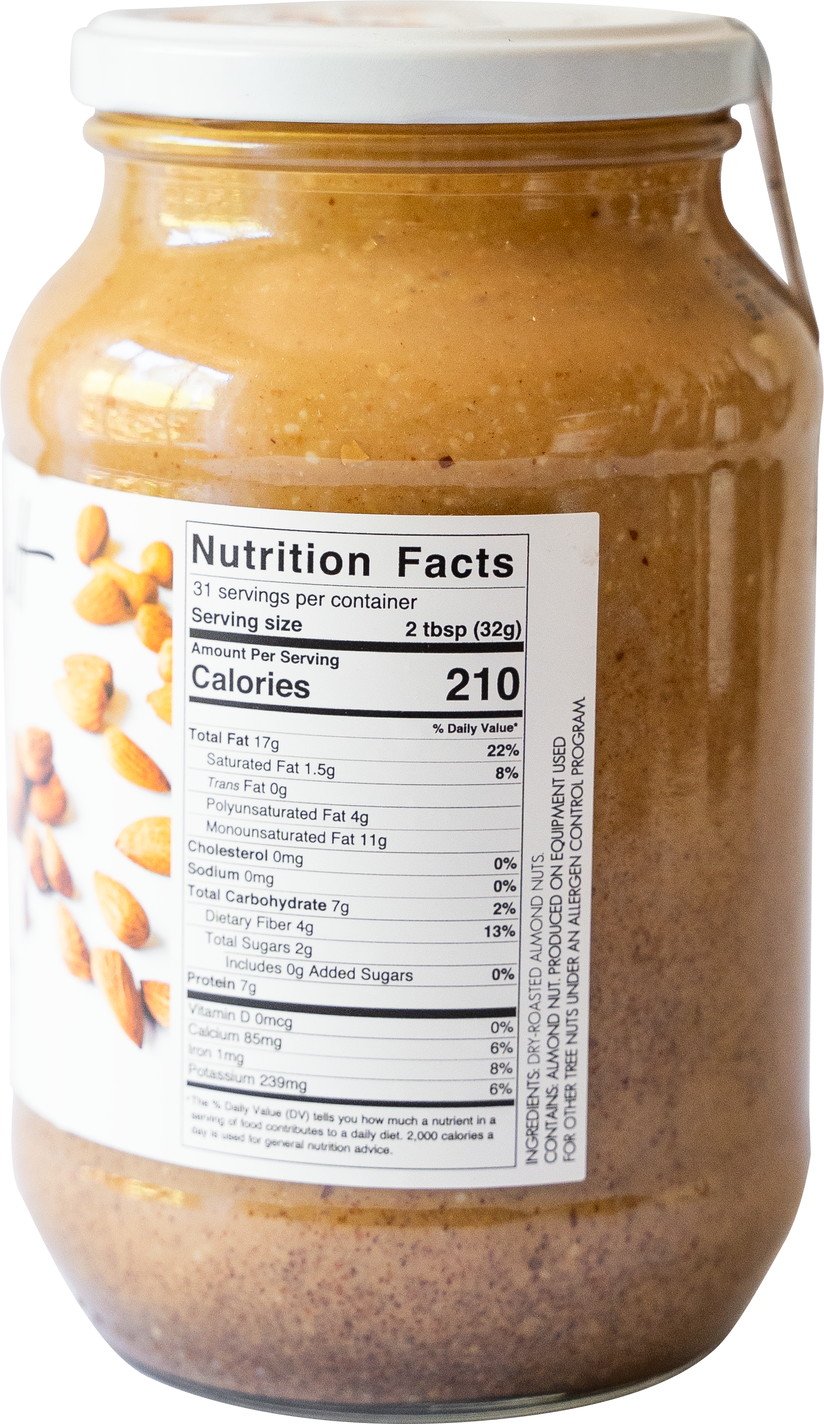 2x 100% Almond Nut Butter Jar (1kg)