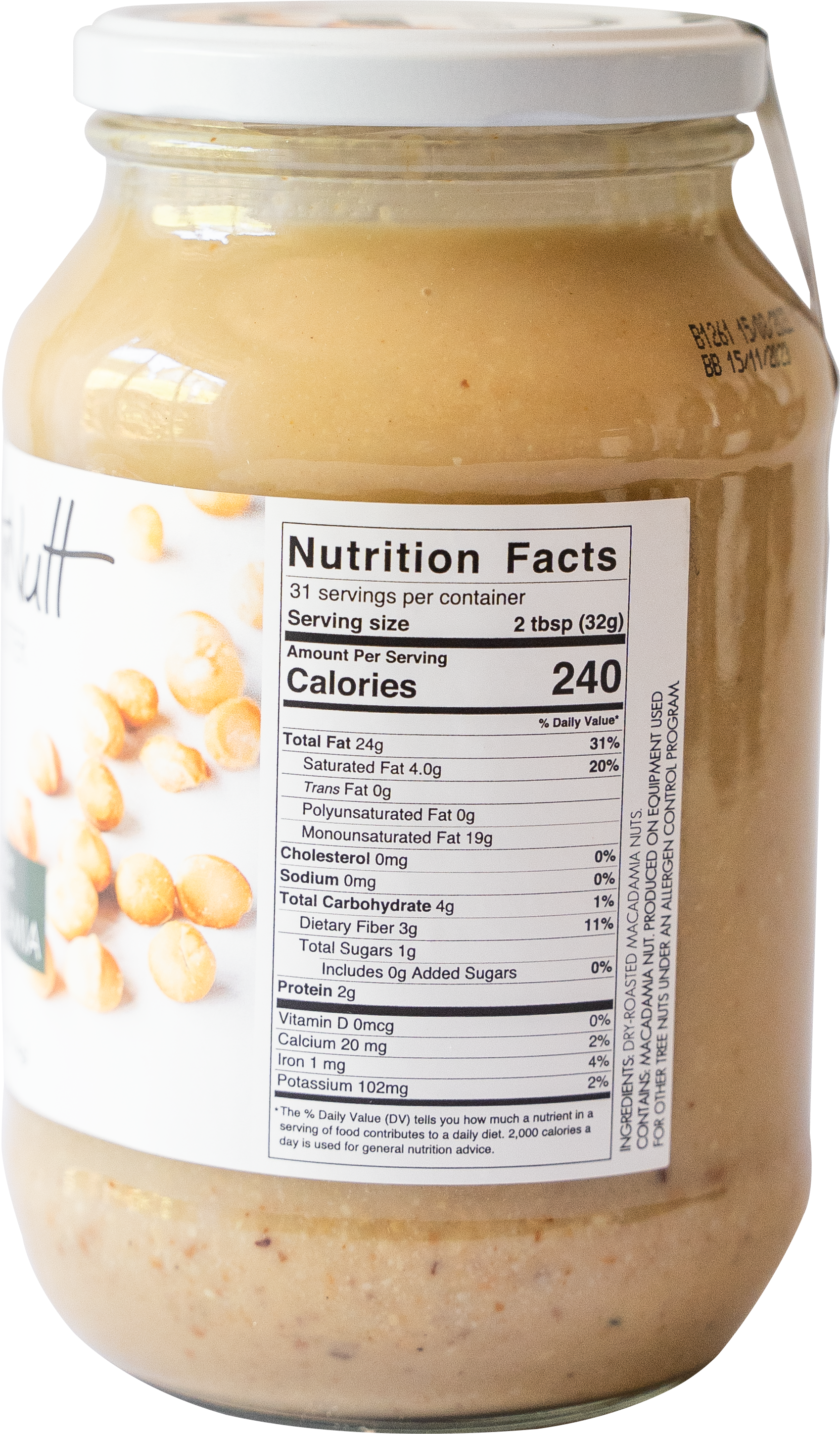 2x 100% Macadamia Nut Butter Jar (1kg) [Out of Stock]