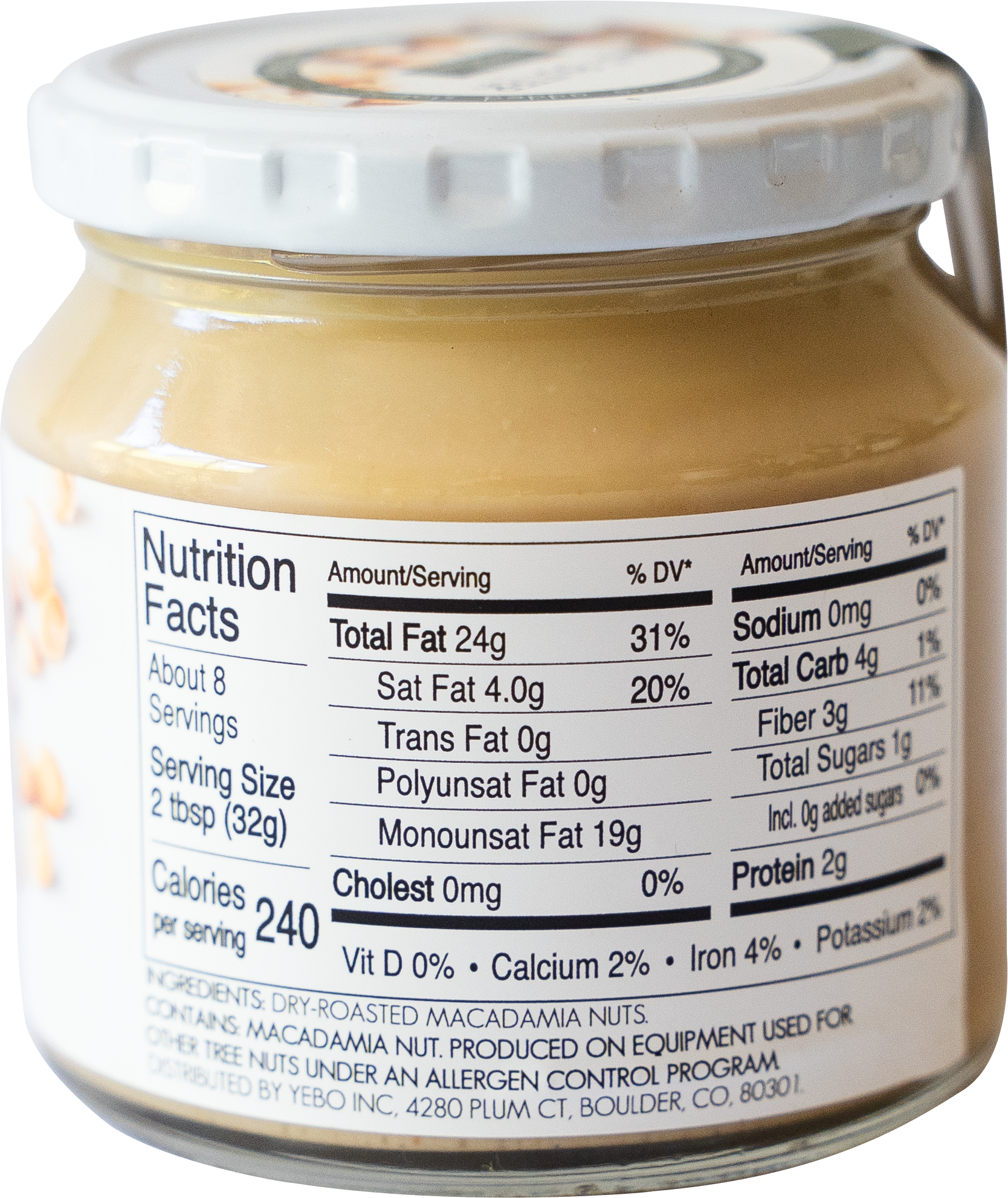 6x 100% Macadamia Nut Butter Jars (250g)