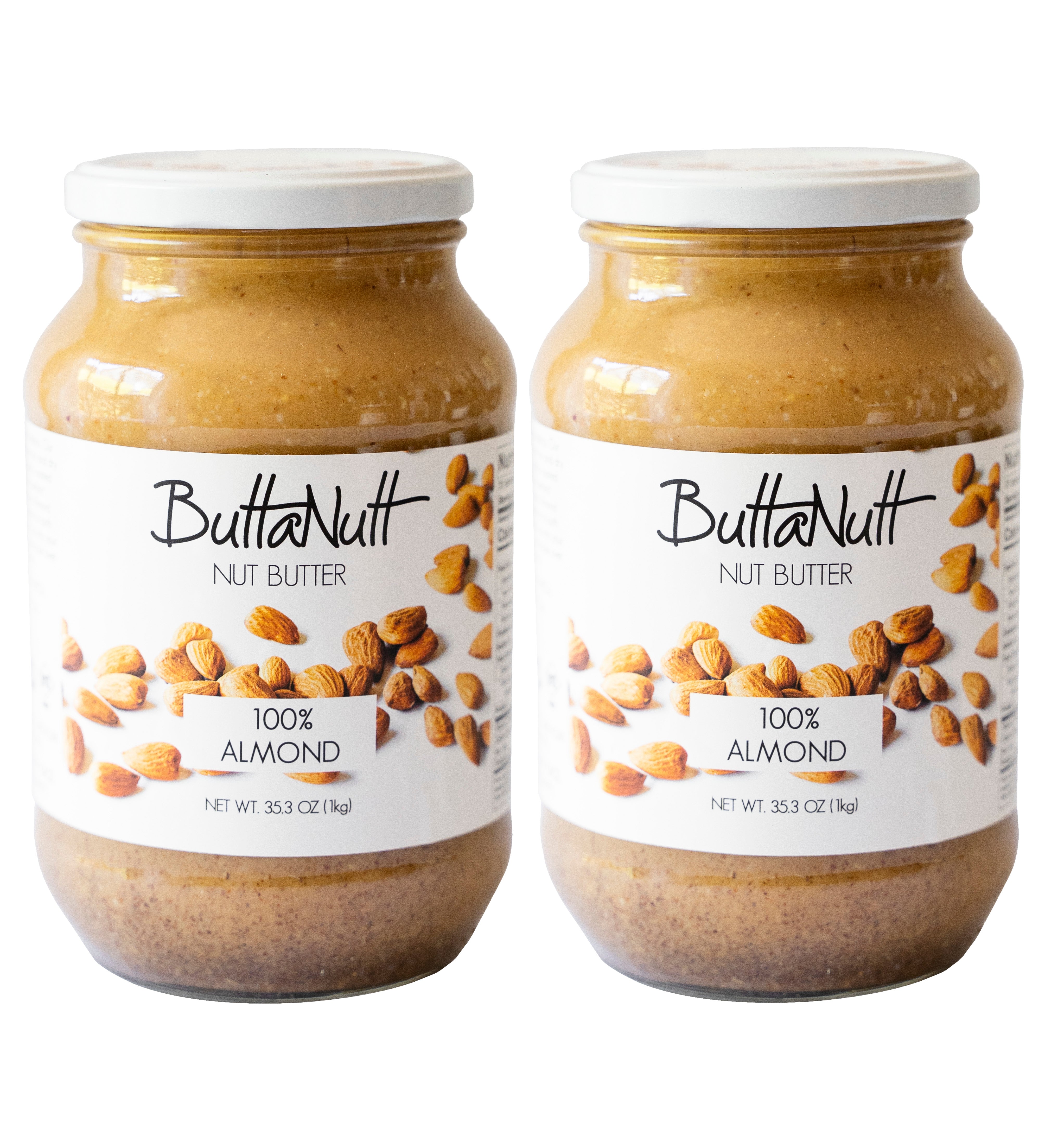 2x 100% Almond Nut Butter Jar (1kg)
