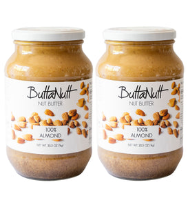 2x 100% Almond Nut Butter Jar (1kg)